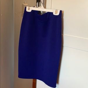 Royal Blue Stretchy Pencil Skirt